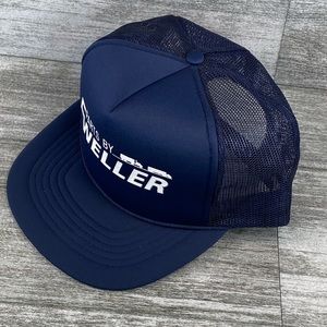 Parts By Weller Rope Snapback Mesh Trucker Hat Adult OSFA Blue White Trucks Cap